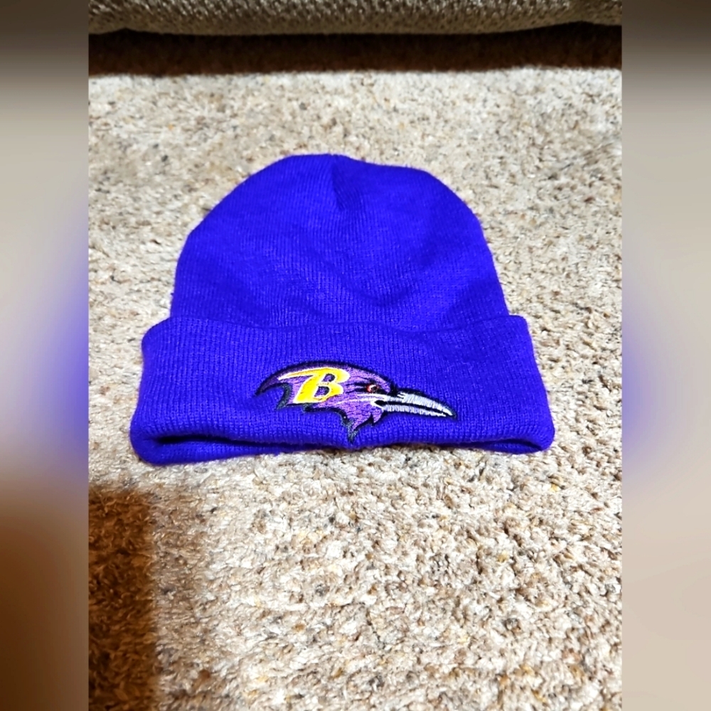 Vintage Purple Baltimore Ravens Beanie